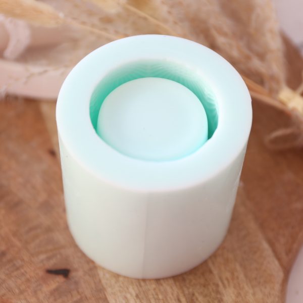 Silikon - Gießform - Teelichtbecher mit floralem Dekomuster – Bild 2