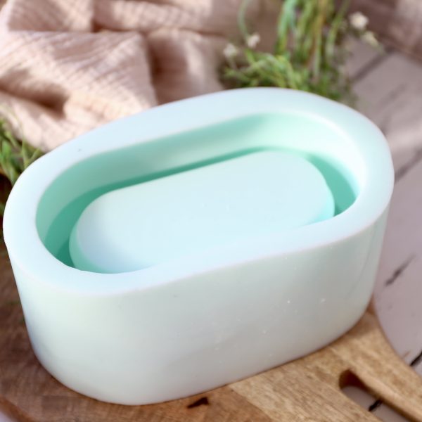 Silikon - Gießform - Ovale Dekoschale mit bauchigen Ringen – Bild 12