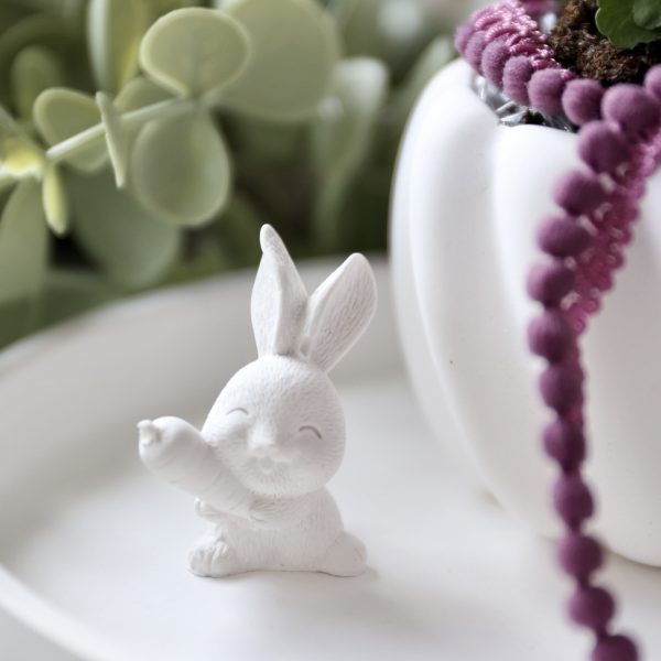 Silikon - Gießform - Süßer Mini Osterhase mit Karotte - Möhre – Bild 2