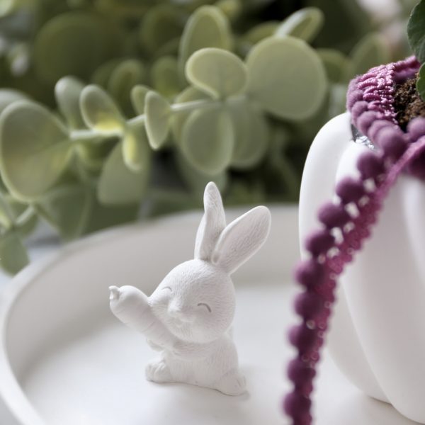 Silikon - Gießform - Süßer Mini Osterhase mit Karotte - Möhre – Bild 3