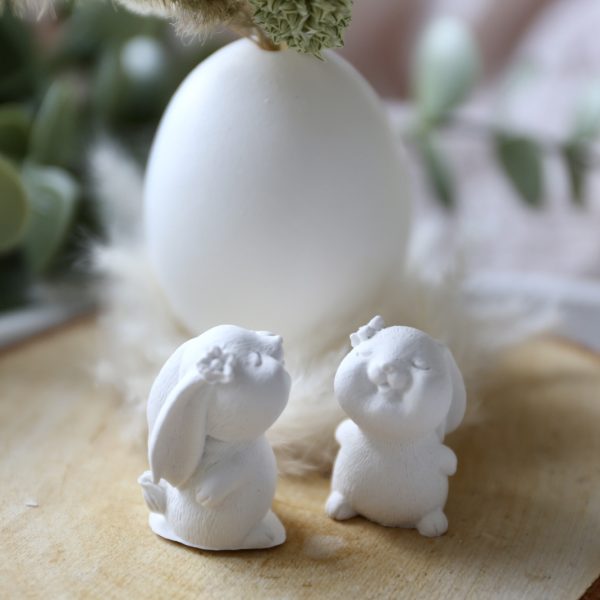 Silikon - Gießform - Mini Schnupperhasen mit Blume - Multiform – Bild 6