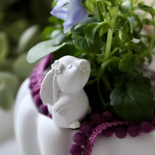 Silikon - Gießform - Mini Schnupperhasen mit Blume - Multiform – Bild 10