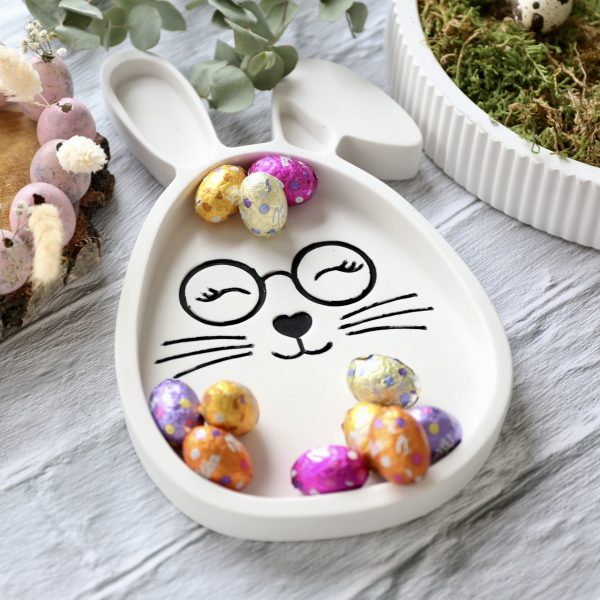 Silikon - Gießform - Dekoteller - Süßes Häschen - Hase - aus 2 Größen - wählbar - perfekt für Ostern – Bild 21