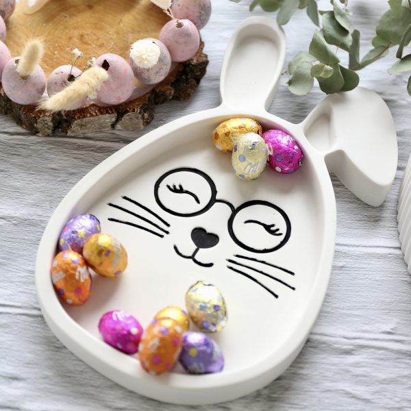 Silikon - Gießform - Dekoteller - Süßes Häschen - Hase - aus 2 Größen - wählbar - perfekt für Ostern – Bild 22