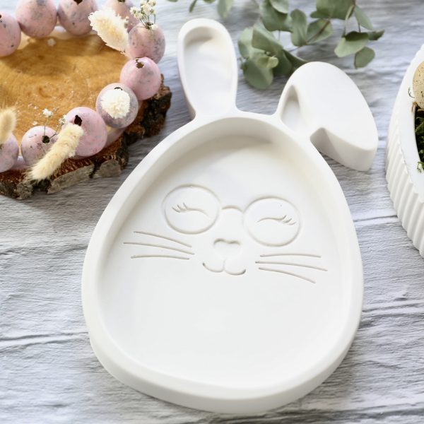 Silikon - Gießform - Dekoteller - Süßes Häschen - Hase - aus 2 Größen - wählbar - perfekt für Ostern – Bild 27