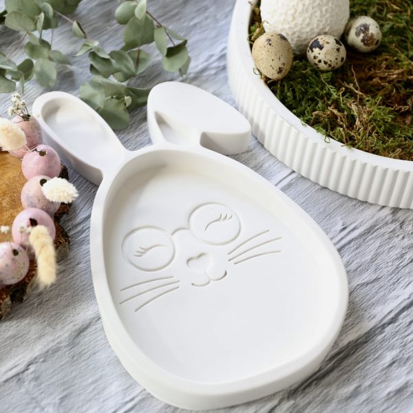 Silikon - Gießform - Dekoteller - Süßes Häschen - Hase - aus 2 Größen - wählbar - perfekt für Ostern – Bild 28