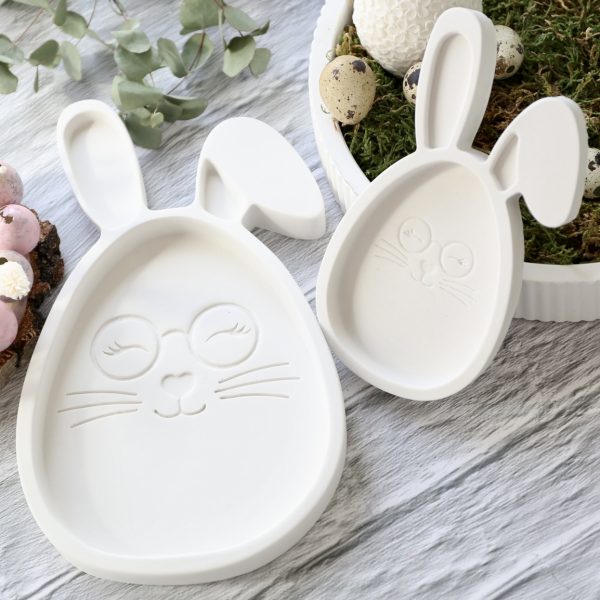 Silikon - Gießform - Dekoteller - Süßes Häschen - Hase - aus 2 Größen - wählbar - perfekt für Ostern – Bild 33