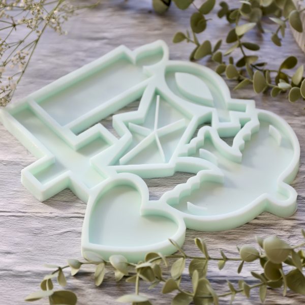 Silikon - Gießform - Matte mit Motiven für Taufe, Konfirmation, Hochzeit, Kommunion - Multiform – Bild 11