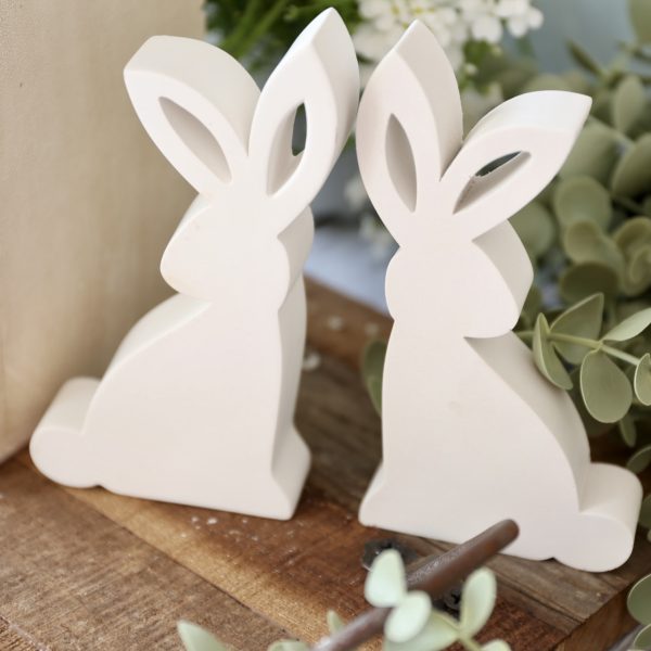 Silikon - Gießform - Elegante Osterhasen - Buchstützen – Bild 22