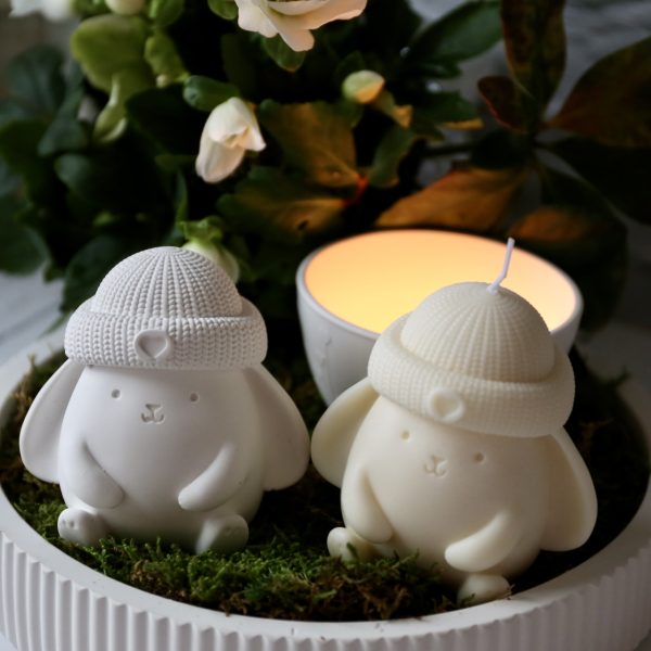 Silikon - Gießform - Der Kleine Mützenhase - Osterhase - Dekohase mit Wollmütze – Bild 10