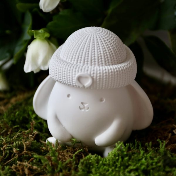 Silikon - Gießform - Der Kleine Mützenhase - Osterhase - Dekohase mit Wollmütze – Bild 3