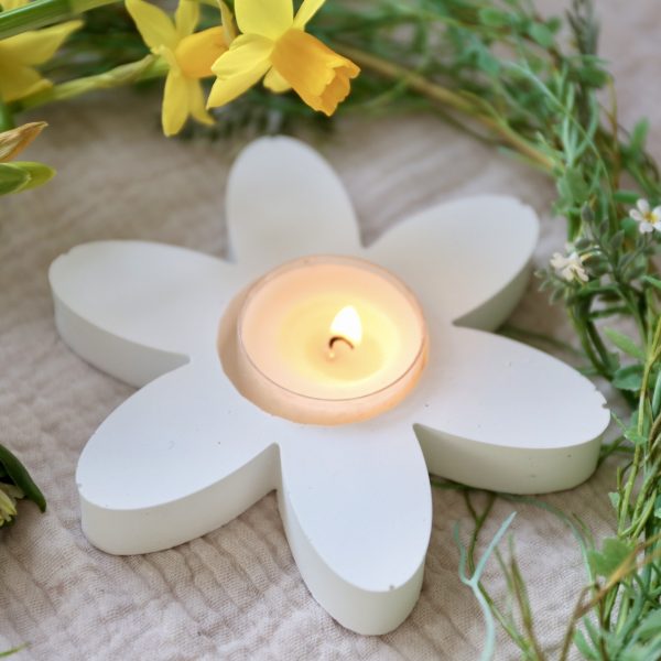 Silikon - Gießform - Teelichthalter - Blume - Blüte – Bild 4