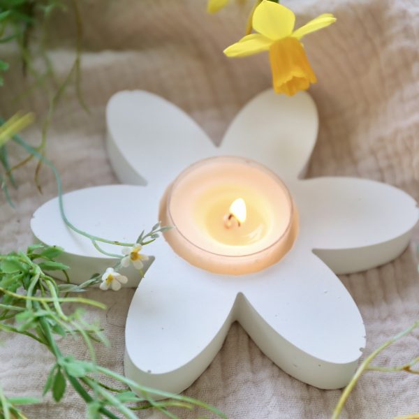 Silikon - Gießform - Teelichthalter - Blume - Blüte – Bild 5