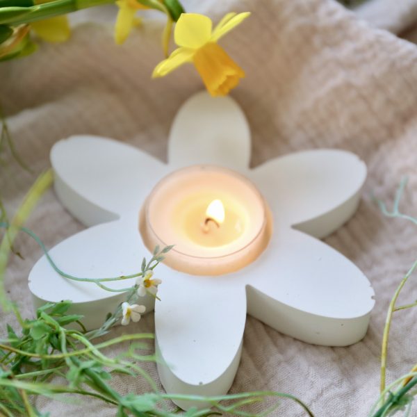 Silikon - Gießform - Teelichthalter - Blume - Blüte – Bild 6