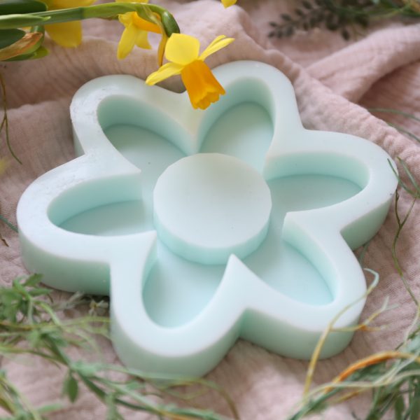 Silikon - Gießform - Teelichthalter - Blume - Blüte – Bild 8