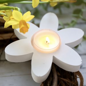 Silikon - Gießform - Teelichthalter - Blume - Blüte