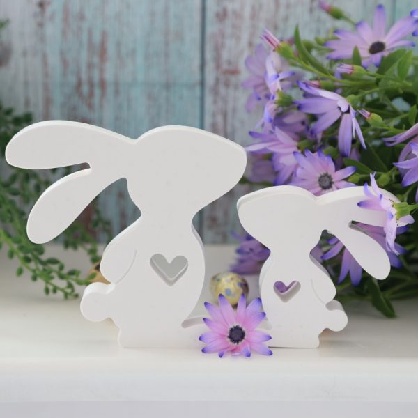 Silikon - Gießform - Stehendes Osterhasen Paar mit Bommel und Herz - Ostern – Bild 6
