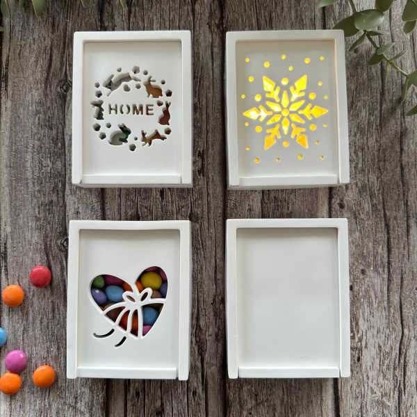 Silikon - Gießform - Kleine Geschenkdosen - Gutschein Box - wähle aus 8 Varianten – Bild 7