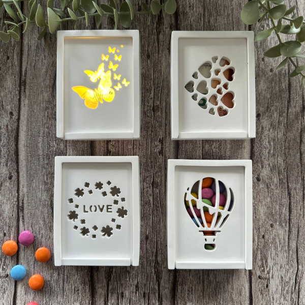Silikon - Gießform - Kleine Geschenkdosen - Gutschein Box - wähle aus 8 Varianten – Bild 5