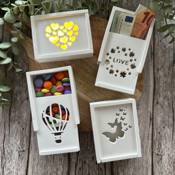 Silikon - Gießform - Kleine Geschenkdosen - Gutschein Box - wähle aus 8 Varianten – Bild 2