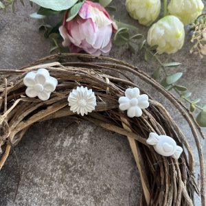 Silikon - Gießform - Matte - Blumen und Blüten - für 16 Figuren