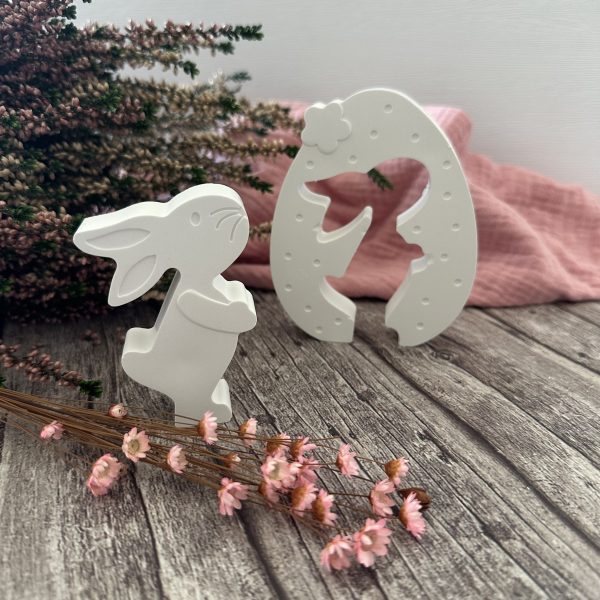 Silikon - Gießform - Osterhasen mit Osterei - Silhouette - multifunktional – Bild 13