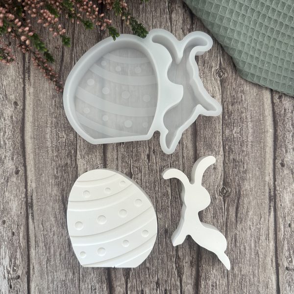 Silikon - Gießform - Kleine sportliche Osterhasen mit Ostereiern - Ostern - aus 4 Varianten wählbar – Bild 19