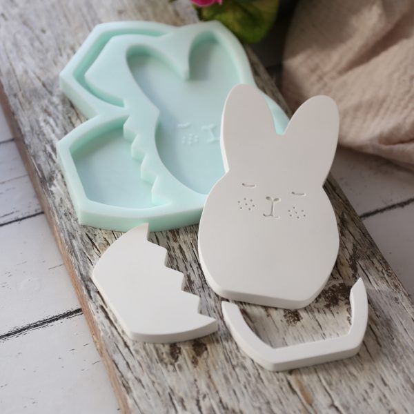 Silikon - Gießform - Osterhase im Osterei - Eierschale - Multiform – Bild 2