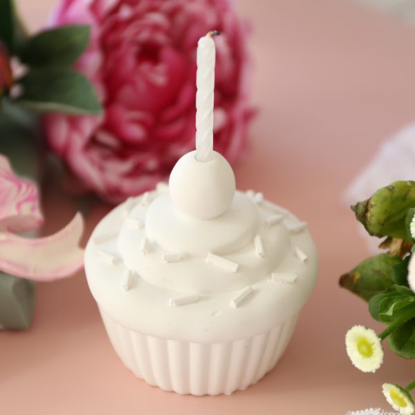 Silikon - Gießform - Cupcake / Muffin - für Kuchenkerze / Geburtstagskerze – Bild 2