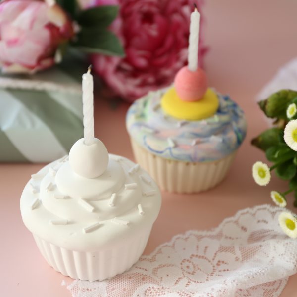Silikon - Gießform - Cupcake / Muffin - für Kuchenkerze / Geburtstagskerze – Bild 10