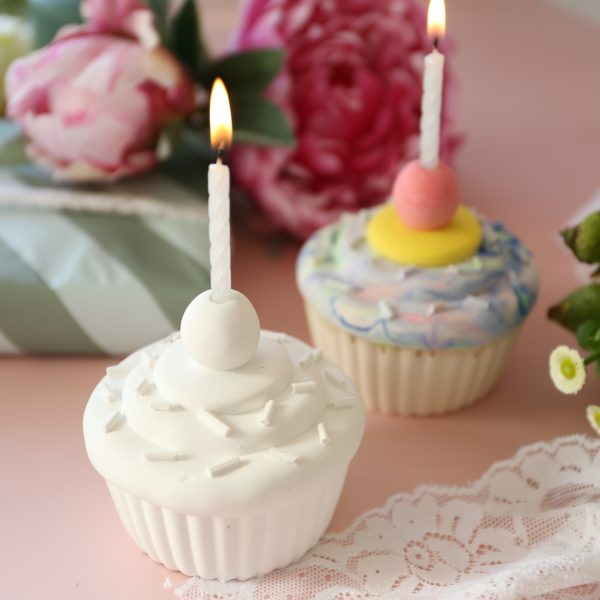 Silikon - Gießform - Cupcake / Muffin - für Kuchenkerze / Geburtstagskerze – Bild 11