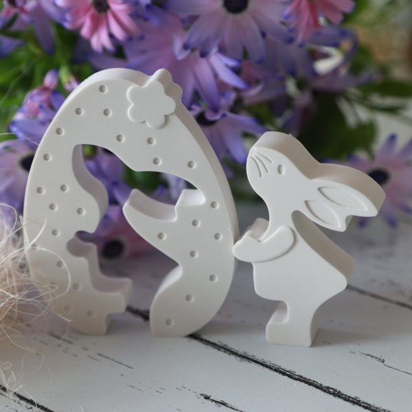 Silikon - Gießform - Osterhasen mit Osterei - Silhouette - multifunktional – Bild 3
