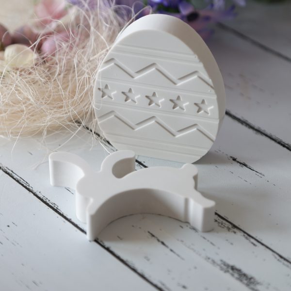 Silikon - Gießform - Kleine sportliche Osterhasen mit Ostereiern - Ostern - aus 4 Varianten wählbar – Bild 6