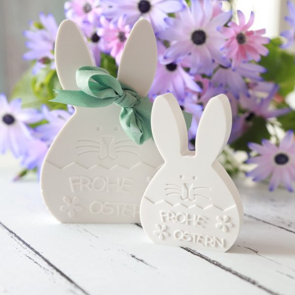 Silikon - Gießform - Frohe Ostern - Osterhasen Duo – Bild 2