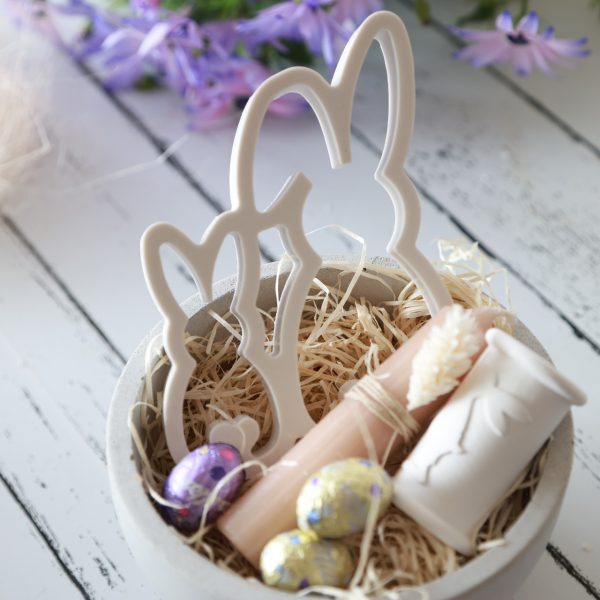 Silikon - Gießform - Osterhasen Paar mit Herz Puschel – Bild 7