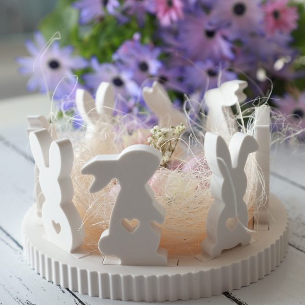 2. WAHL - Silikon - Gießform - Osterhasen und Dekoteller mit Rillen - Kombiset - Steckleise – Bild 7