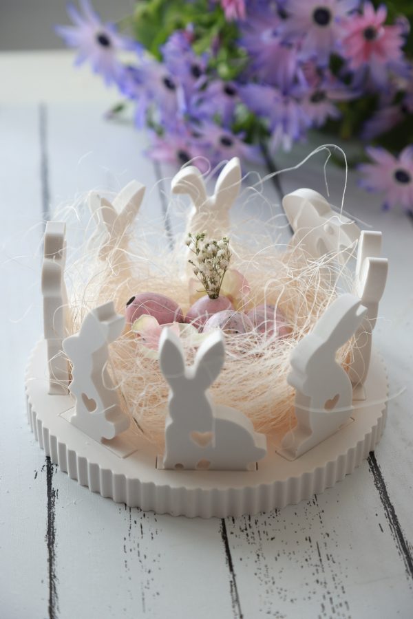 2. WAHL - Silikon - Gießform - Osterhasen und Dekoteller mit Rillen - Kombiset - Steckleise – Bild 8
