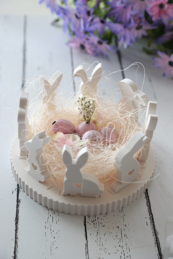 2. WAHL - Silikon - Gießform - Osterhasen und Dekoteller mit Rillen - Kombiset - Steckleise – Bild 9