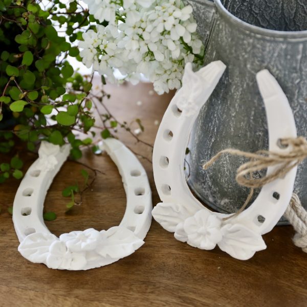 Silikon - Gießform - Hufeisen - Glücksbringer mit Blumen – Bild 9