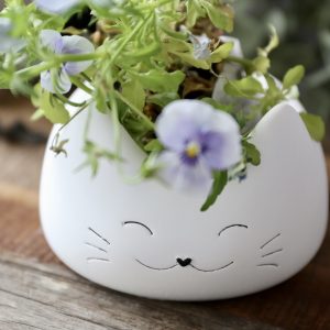 Silikon - Gießform - Dekoschale - Fröhliches Kätzchen - Teelichthalter - Katze