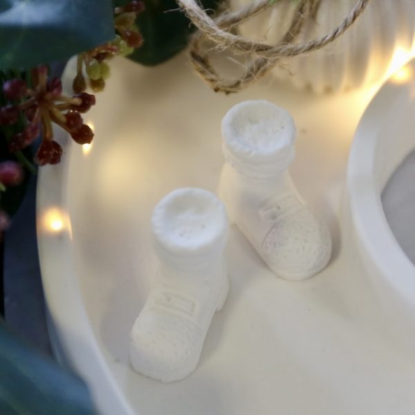 Silikon - Gießform - Mini Weihnachtsmann Stiefel - Weihnachten – Bild 2