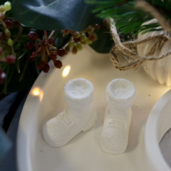 Silikon - Gießform - Mini Weihnachtsmann Stiefel - Weihnachten – Bild 4