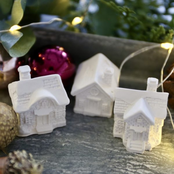 Silikon - Gießform - Mini Häuser - Schnee - Weihnachten - Multiform -