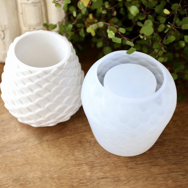 Silikon - Gießform - Gemusterte Teelichtbecher - Teelichthalter - wähle aus 2 Varianten – Bild 8