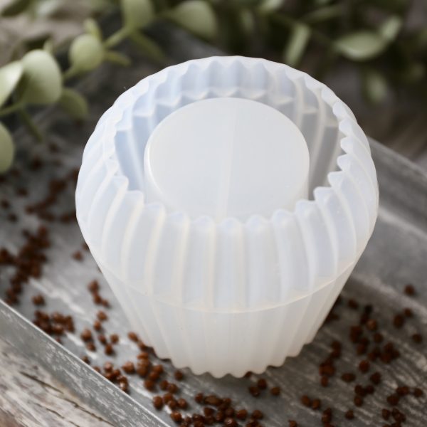 Silikon - Gießform - Gemusterte Teelichtbecher - Teelichthalter - wähle aus 2 Varianten – Bild 27