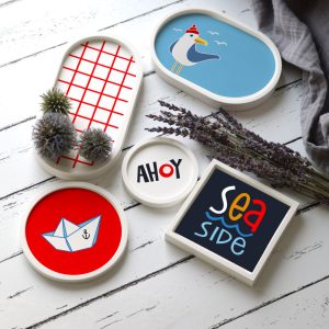 Outdoorstoff - SEA YOU SOON - Inlays für Silikon - Probierset - Hamburger Liebe - abby and amy