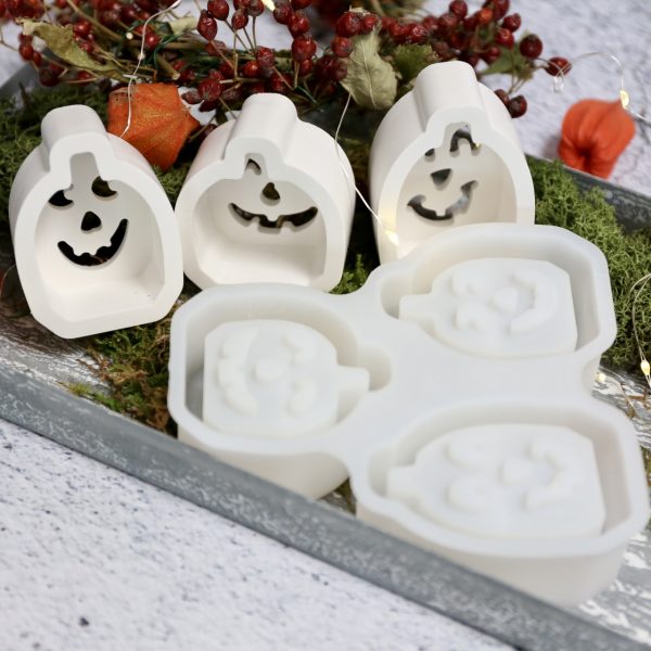 Silikon - Gießform - Lichterkürbisse - Multiform - Halloween – Bild 10