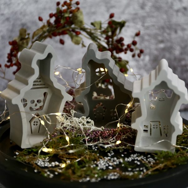 Silikon - Gießform - Grusel Lichthäuser - Halloween – Bild 29