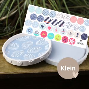 Outdoorstoff - Maritim - Inlays für Silikon - Dekoteller - Tablett - Klein - studio.mARTinchen - abby and amy