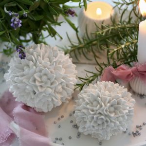 Silikon - Gießform - Kleine Blumenkugel